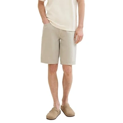 Abbildung von TOM Tailor Denim Jeans Shorts, Herren, Größe: XL, Light dove grey