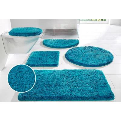 Abbildung von my home Badematte »Sanremo, Badvorleger, Badezimmer Teppich«, rutschhemmend beschichtet, fußbodenheizungsgeeignet schnell trocknend, Badteppich, unifarben, rechteckig, rund &amp; als 3 tlg. Set erhältlich