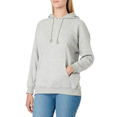 Abbildung von PIECES Damen Pcchilli Oversized Hoodie Noos Bc Kapuzenpullover, Light Grey Melange, S EU