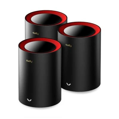 Abbildung von CUDY AX3000 2,5G Netzwerk System Wi Fi 6 6, 2,5 g WAN, Backhaul Ethernet, ideal für 1Gig+ Internet, Wireguard, OpenVPN, Zerotier, CloudFlare, DDNS, 2023 Freigabe M3000 3 Pack