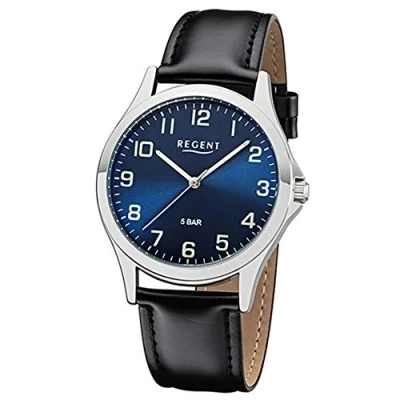 Abbildung von Regent Herren Analog Miyota 2035 Uhr mit Kunstleder Armband 11110755