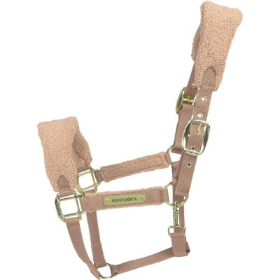 Abbildung von Kentucky Horsewear Halfter Teddy Fleece Beige Warmblut