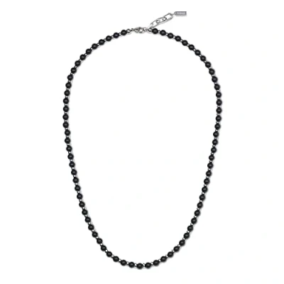 Abbildung von COAI Geschenkideen Herren Reiki Steine Halskette Glückskette aus Mattem Onyx und Edelstahl