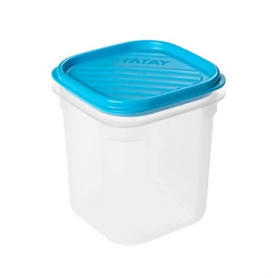 Abbildung von Tatay Frischhaltedose , Airtight, 0,7L von Kapazität, flexible Druckdeckel, BPA frei, Geeignet Mikrowelle und Spülmaschine, Blau. Maße: 10 x 11,7 cm