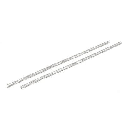 Abbildung von sourcing map 2 Stk. 0,8mmx7mmx305mm 304 Edelstahl Druckfedern Silberton