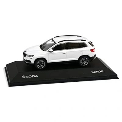 Abbildung von Skoda 5A7099300S9R Karoq Modellauto 1:43 Miniatur Modell, weiß