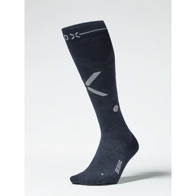 Abbildung von Stox Merino Skiing Damen Kompressionsstrümpfe (Größe: 42, Blau,rosa)