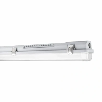 Abbildung von Ledvance Feuchtraumleuchten für T8 LED Lampen mit werkzeugloser Leuchtenklemme DP HOUSING 600 P 2XLAMP IP65