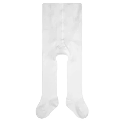 Abbildung von FALKE Unisex Baby Family B TI Baumwolle dick einfarbig 1 Stück Strumpfhose, 70 den, Weiß (White 2000), 62 68