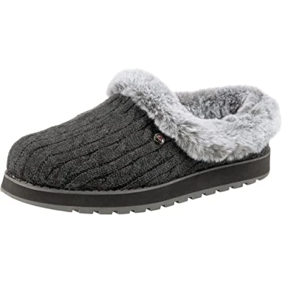 Abbildung von Skechers Damen Keepsakes Ice Angel Low Top Slipper, Charcoal, 37 EU