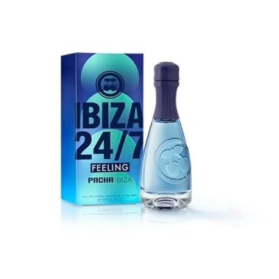Abbildung von Pacha Ibiza Perfumes Feeling 24/7 Him, Eau de Toilette für Herren Maskuliner, intensiver und junger Duft Meeres , Zitrus orientalische Noten Ideal tagsüber 100 ml