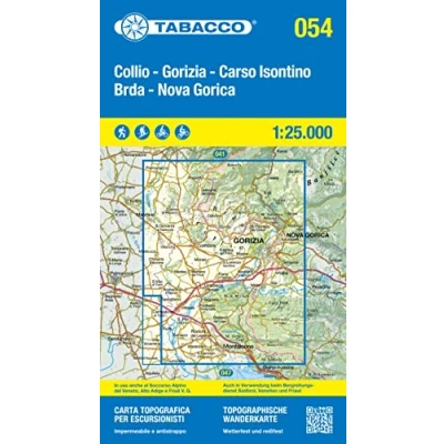 Abbildung von 54 Collio Brda Gorizia Carso Isntino: 1:25000 (Carte topografiche per escursionisti, Band 54)
