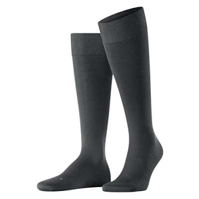 Abbildung von Falke Energizing Cotton Kneehigh Compression Kniestrümpfe anthracite, Herren, Größe: 43/44, Anthracite