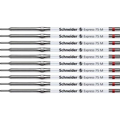 Abbildung von Schneider 7512 Kugelschreibermine 75 (Strichstärke M) 10er Pack, rot