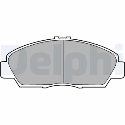 Abbildung von DELPHI LP869 Bremsbelagsatz mit akustischer Verschleißwarnung ohne Anti Quietsch Blech Zubehör HONDA: Prelude 4, V, ACCORD 5, ROVER: 600
