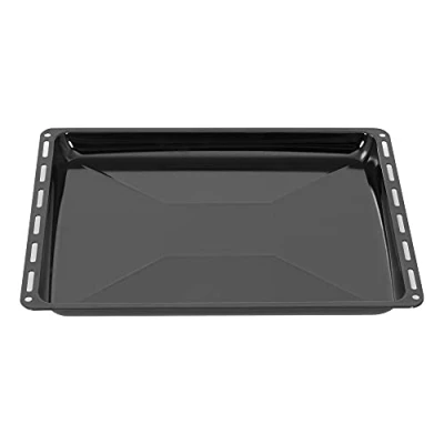Abbildung von ICQN Backblech 45,5 x 37,5 3 cm, Emailliert Fettpfanne für Backofen &amp; Herd, Passend Bosch, Siemens, Neff, Constructa, Flavel, Simfer, Kratzfest Rostfrei, 455 375 30 mm