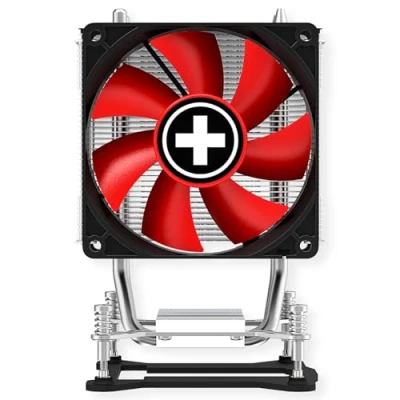 Abbildung von Xilence I402 Intel Tower CPU Luft Kühler, LGA 1150/1151/1155/1156/1700/1200, 130W TDP, leiser 92mm PWM Lüfter, einfache Montage, für moderate Kühlanforderungen im Office, Home und Gaming, silber