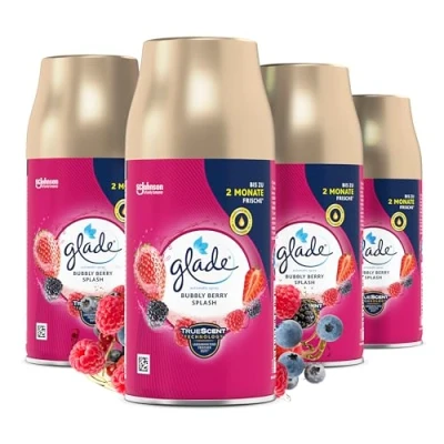 Abbildung von Glade (Brise) Automatic Spray Nachfüller für Lufterfrischer Gerät, Bubbly Berry Splash, 4er Pack (4x269 ml)
