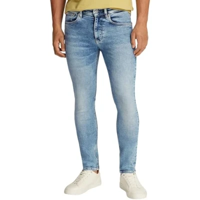 Abbildung von Calvin Klein Herren Jeans Hose Skinny Fit mit Stretch, Blau (Denim Light), 32W/38L