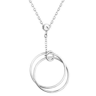 Abbildung von Sofia Milani Circle Halskette, Damen, Größe: One Size, Silver coloured