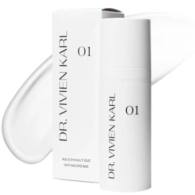 Abbildung von DR. VIVIEN KARL Intimcreme 01 Intimpflege Damen zur Befeuchtung und Pflege Feuchtcreme gegen Intimtrockenheit Hormonfrei Ohne Duftstoffe In Apotheke entwickelt &amp; Deutschland produziert 50 ml