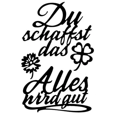 Abbildung von Ideen mit Herz Stanzschablonen Schriften Motivation 2 4 Stück