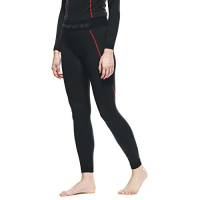 Abbildung von Dainese Damen Thermo Pants Lady Baselayer Hose, Schwarz/Rot, M