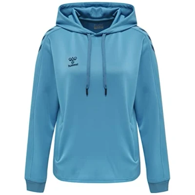 Abbildung von Hummel CORE Kapuzenpullover, Damen, Größe: 38, Blue danube