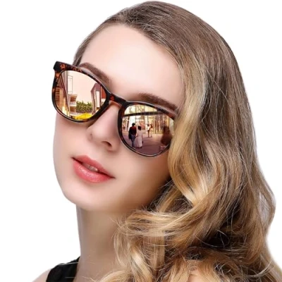 Abbildung von KANASTAL Sonnenbrille Verspiegelt Rosa Klassisch Retro Vintage Sonnenbrillen Damen mit UV400 Schutz