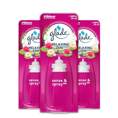 Abbildung von Glade (Brise) Sense &amp; Spray Nachfüller (für Lufterfrischer Gerät), Relaxing Zen Duft, 3er Pack (3x18 ml)
