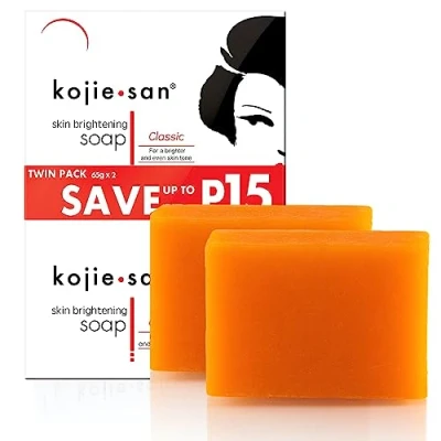 Abbildung von Kojie SAN KOJIC SKIN WHITENING LIGHTENING SOAP 2 bars X 65 grams PUSA JAPAN Original by