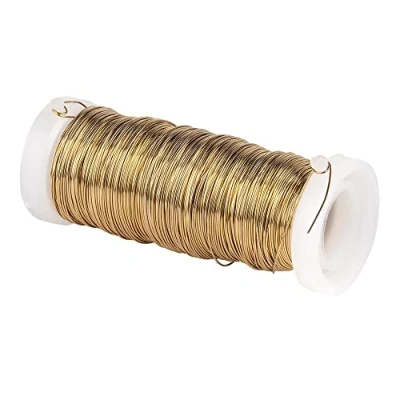 Abbildung von Ideen mit Herz Metalldraht 0,30 mm ø 50 m lang Schmuckdraht aus Eisen, verchromt farbig lackiert ideal zum Basteln von Schmuck gold