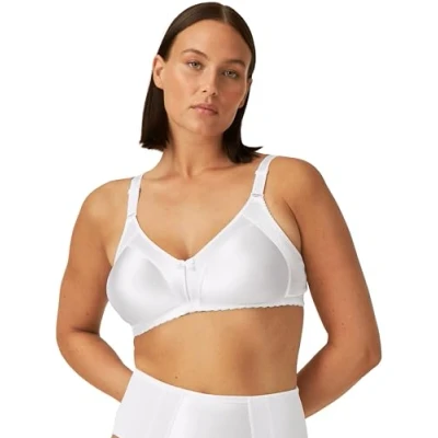 Abbildung von Naturana® Minimizer BH ohne Bügel [Cup B G] I Maximaler Halt Dank durchdachter Schnittführung &amp; Breiten Trägern Eleganter für eine optisch kleinere Cupgröße 75 Schwarz
