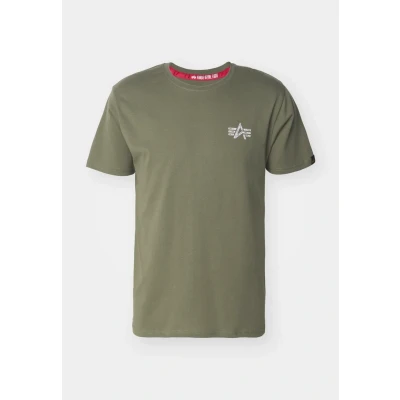 Abbildung von Alpha Industries Signature Tshirt print, Herren, Größe: XXL, Sage green