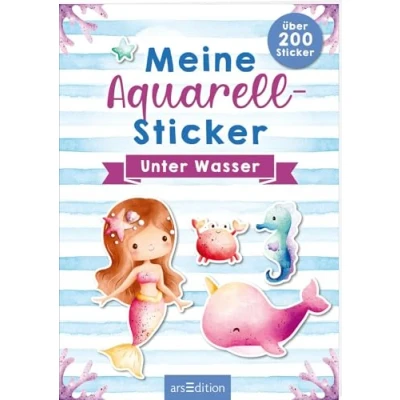 Abbildung von Meine Aquarell Sticker Unter Wasser: Über 200 Stickersammlung ab 4 Jahren