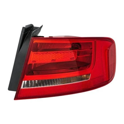 Abbildung von HELLA 2VA 009 686 101 Rückleuchte rechts äusserer Teil P21W 12 Rot mit Glühlampe, Lampenträger AUDI: A4 B8 Saloon