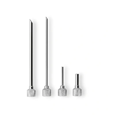 Abbildung von iSi 2718 Nadeltüllen für Sahnespender 4er Set Spritztüllen zum Dekorieren, Füllen &amp; Pikieren spülmaschinenfeste Edelstahl Tüllen Gourmet Whip Thermo Made in Austria