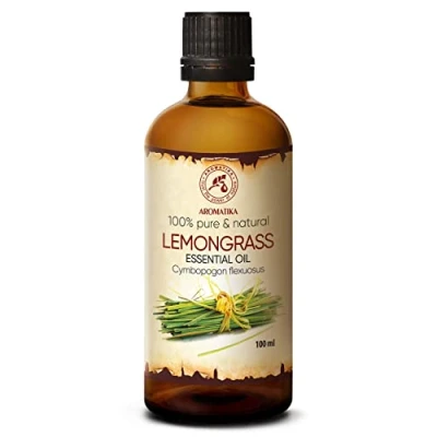 Abbildung von Zitronengras Öl 100ml Cymbopogon Flexuosus Indien Natürlich &amp; Rein Lemongrasöl Ätherisches für Aromatherapie Aroma Diffuser Duftlampe Raumduft Lemongrass Essential Oil