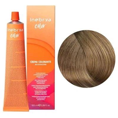 Abbildung von INEBRYA Permanente Haarfarbe mit Leinsamen und Aloe Vera 100ml ( 8 reines Hellblond)