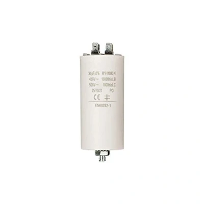 Abbildung von Anlaufkondensator Betriebskondensator 30uF 30µF mit STECKER (Motorkondensator)