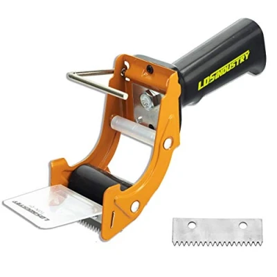 Abbildung von LDS Industry Paketklebeband Klebebandabroller Paketbandabroller Packband Paketband Papierklebeband Abroller Handabroller Kleberoller Packetbandroller Klebebandspender mit extra Klinge von