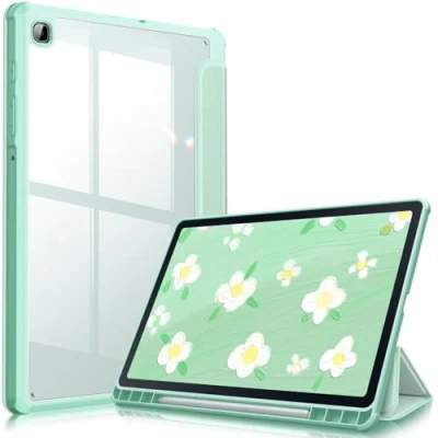Abbildung von Fintie Hybrid Hülle für Samsung Galaxy Tab S6 Lite 10,4 Zoll 2024/2022/2020 Tablet Stoßfeste Schutzhülle mit Transparent Hartschale und Stifthalter, Mint