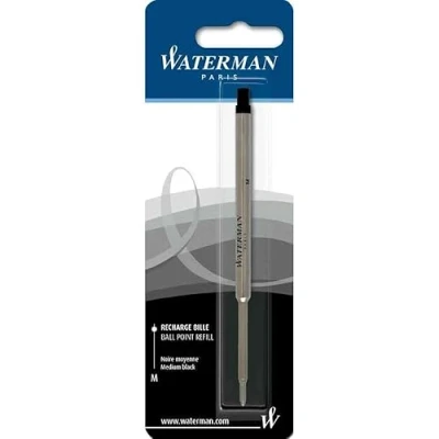 Abbildung von Waterman S0791030 Kugelschreibermine Standard Maxima, Strichstärke M, schreibfarbe schwarz Einzeln und in verschiedenen Mengen zur Auswahl (2, schwarz)