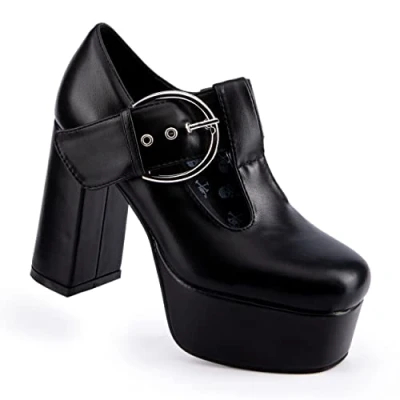 Abbildung von LAMODA Damen Dream Lover Court Shoe, Black Pu, 36 EU