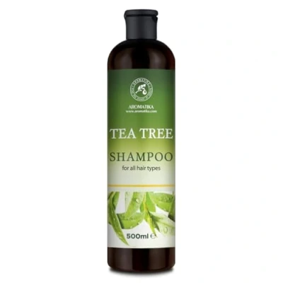 Abbildung von Teebaumöl Shampoo 480ml &amp; Stachelbeeren Rosmarin Tiefenreinigung Anti Dandruff Trockene Kopfhaut für Haarwachstum und Volumen Sulfatfreies