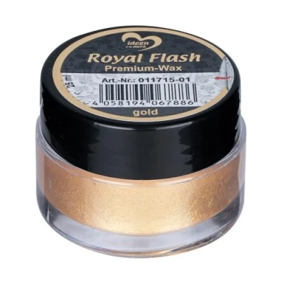 Abbildung von Ideen mit Herz Royal Flash Premium Wax 25 ml Metallischer Micro Glitzereffekt (gold)