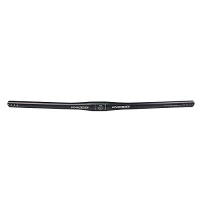 Abbildung von Upanbike Fahrrad Lenkerstange, aus Aluminiumlegierung, 31,8 mm, 620 mm, flache Stange für Mountainbike, Rennrad, Schwarz