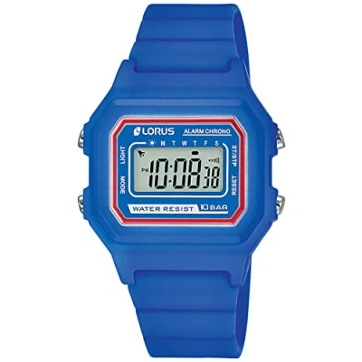 Abbildung von Lorus Kids Chronograph Edelstahl und Kunststoff mit Silikonband R2319NX9