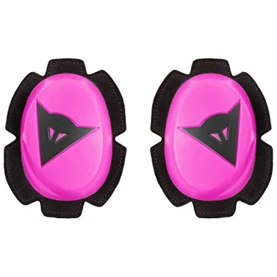 Abbildung von Dainese Pista Knee Slider, Polyurethan Motorradknie, Motorrad Knieschoner, Gleichmäßiger Kontakt mit Piste und Asphalt, Schieber Klettverschluss, Fuchsie/Schwarz