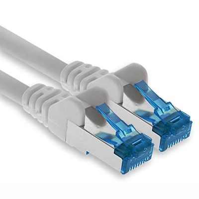 Abbildung von 1aTTack.de Patchkabel 5m Ethernet, Netzwerk, Lan Kabel CAT6a (für Gigabit Netzwerke, Router, Switch, Modems mit RJ45 Eingang weiss)